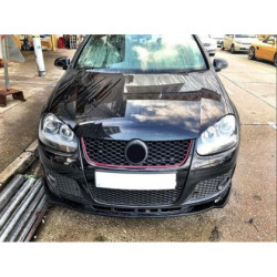 Добавка за предна GTI броня за Volkswagen Golf 5 (2004-2009) GTI - черен гланц