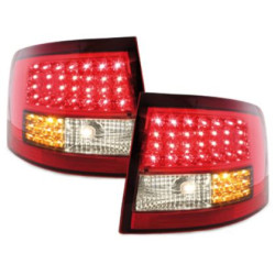 Диодни стопове AUDI A6 комби (97-04) - опушени / червени