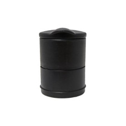 Пепелник за кола - черен цвят с лед осветление