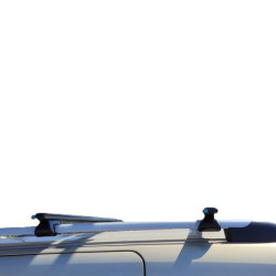 Греди напречни за багажник за кола - за стандартни надлъжни релси с отвор - 120cm с ключ - черни