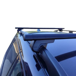 Греди напречни за багажник за кола - за стандартни надлъжни релси с отвор - 120cm с ключ - черни