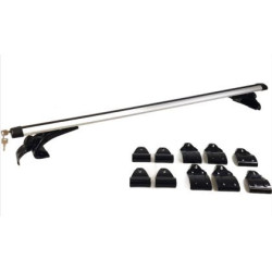 Универсални алуминиеви напречни греди за таван на кола без рейки за Toyota, Mazda, Mitsubishi - 120см, с ключ