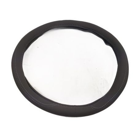 Калъф за волан от еко кожа 38см - Simple - сив цвят