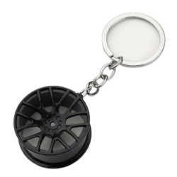 Ключодържател Алуминиева джанта - черна