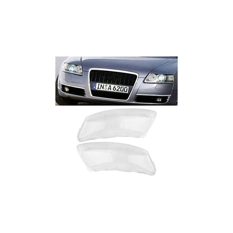 Стъкла за фарове за Audi A6 C6 (2006-2011) - к-т 2бр.