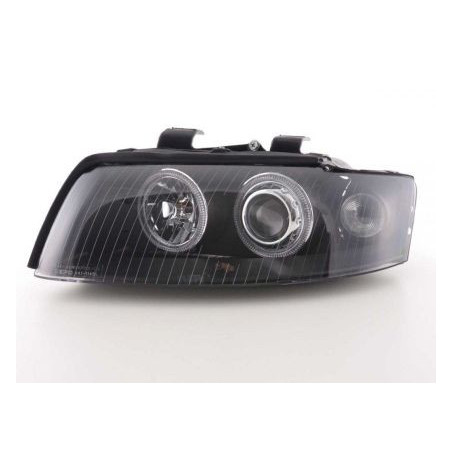 Кристални фарове за фабричен ксенон AUDI A4 (2001-2004) - черни