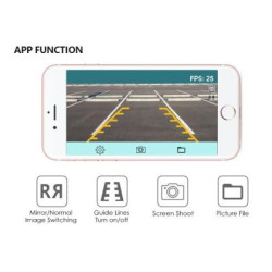 WiFi Камера за задно виждане за телефон за бус, камион, кемпер - с 18 ярки диода - модел 2