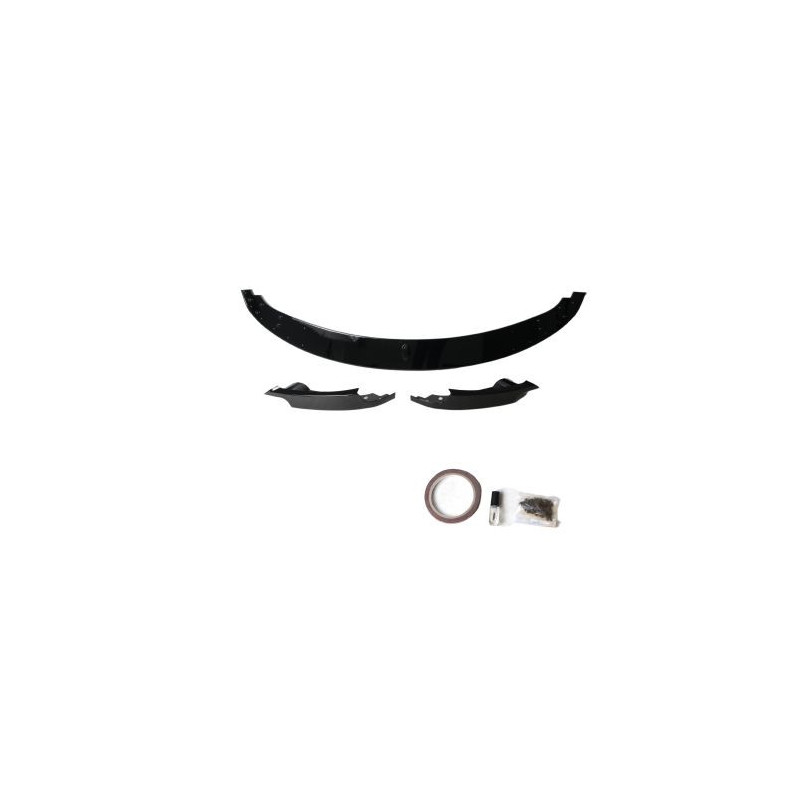 Добавка предна броня за BMW E90 M3 дизайн - черен гланц