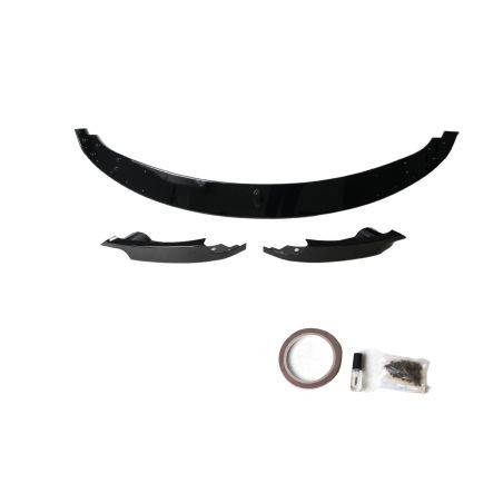 Добавка предна броня за BMW E90 M3 дизайн - черен гланц