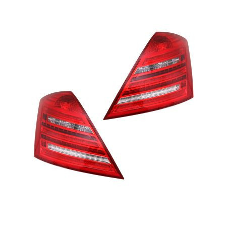 Диодни стопове за Mercedes W221 S-Class (2005-2011) - фейслифт дизайн W222 с бягащ мигач