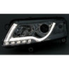 Кристални фарове за Audi A6 4F С6 с лайтбар (2004-2008) - хром