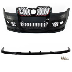 Добавка за предна броня универсална / Vw Golf 5 - черен мат