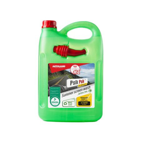 Лятна течност за почистване на стъкла с аромат на зелен чай 4L с фуния