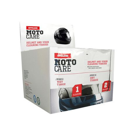 MOTO CARE кърпички за почистване на каски и визьори