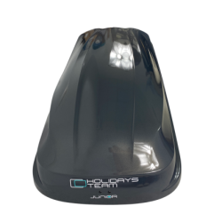 Автобокс Junior Altro 185x80x41cm с 70 mm крепежи, с двустранно отваряне с ключ, 460 литра - тъмносив гланц