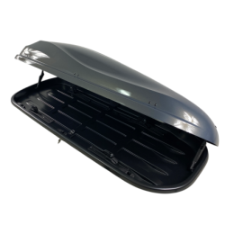 Автобокс Junior Altro 185x80x41cm с 70 mm крепежи, с двустранно отваряне с ключ, 460 литра - тъмносив гланц