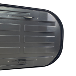 Автобокс Junior Altro 185x80x41cm с 70 mm крепежи, с двустранно отваряне с ключ, 460 литра - тъмносив гланц