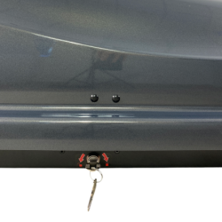 Автобокс Junior Altro 185x80x41cm с 70 mm крепежи, с двустранно отваряне с ключ, 460 литра - тъмносив гланц