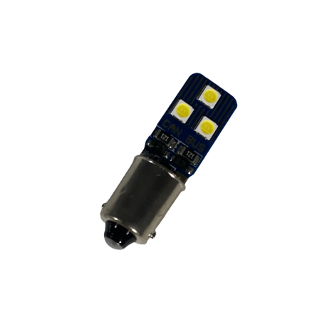 Лед крушки тип BA9 3030 с 6 SMD диода - Canbus срещуположни