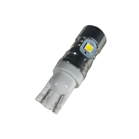 Лед крушки тип T10 с 5 диода 3030 и лупа - подходящи за дневни светлии