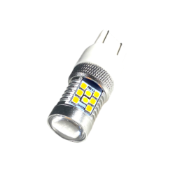 Диодна крушка T20 с 28 диода 2835 и лупа - комбинирана за мигач и дневни светлини