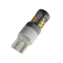 Диодна крушка T20 с 28 диода 2835 и лупа - комбинирана за мигач и дневни светлини