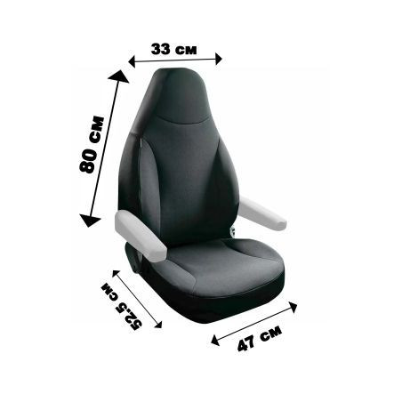 Тапицерия Petex за Camper - за 1 седалка - Черен цвят