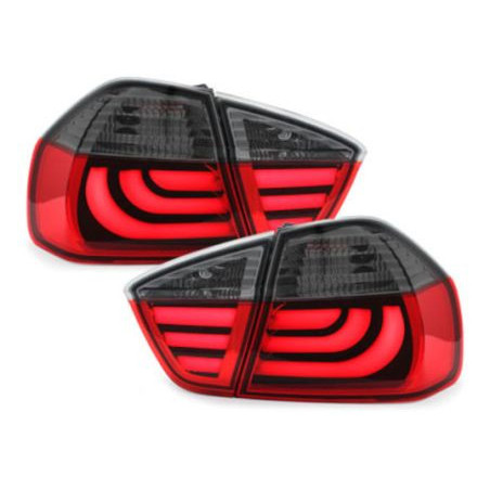 Кристални стопове BMW E90 (05-08) - опушен мигач