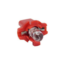 Лед крушки тип B8.3D 12V / 2W червен