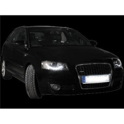 Кристални фарове за Audi A3 Dayline (2003-2008) - хром