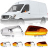 Диодни бягащи мигачи за огледала за Mercedes Sprinter / VW Crafter (2006-2021) - хром