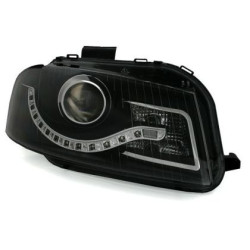 Кристални фарове за Audi A3 Dayline (2003-2008) - черни