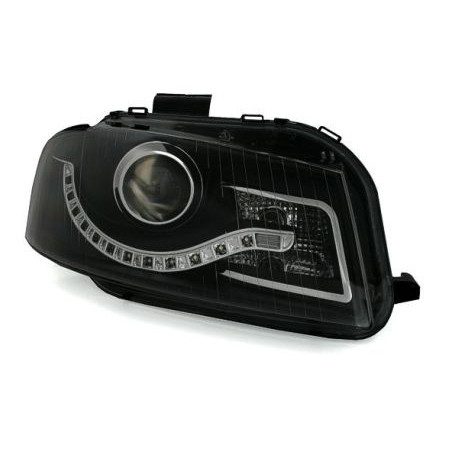 Кристални фарове за Audi A3 Dayline (2003-2008) - черни