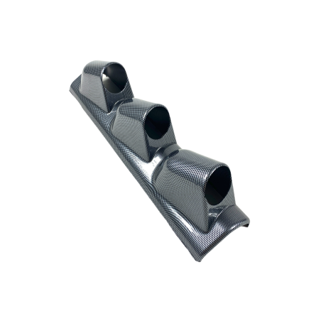 Конзола - стойка за колонката за 3 измервателни уреда 52мм - карбон