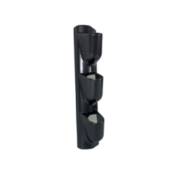 Конзола - стойка за колонката за 3 измервателни уреда 52мм - карбон