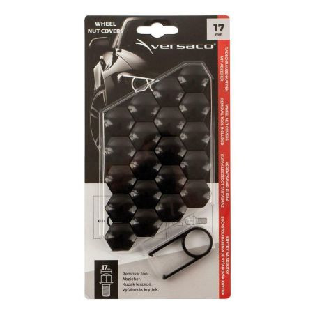 Декоративни капачки Versaco за болтове на джантите 17мм - черни