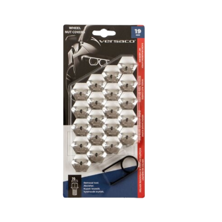 Декоративни капачки Versaco за болтове на джантите 19мм - хром