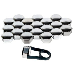 Декоративни капачки Versaco за болтове на джантите 19мм - хром
