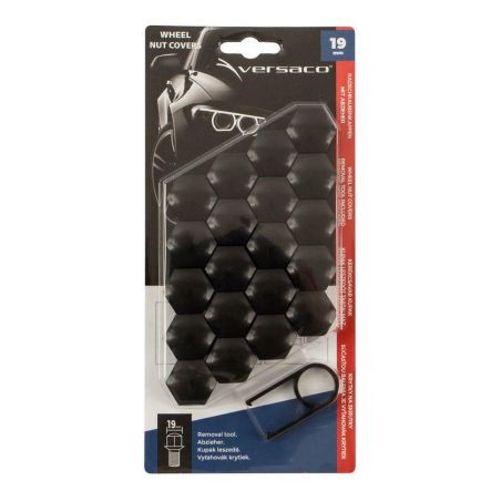 Декоративни капачки Versaco за болтове на джантите 19мм - черни