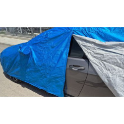 Покривало за кола ватирано отвътре, с цип за шофьорската врата и джобове за огледала 520x180x150m - размер SUV