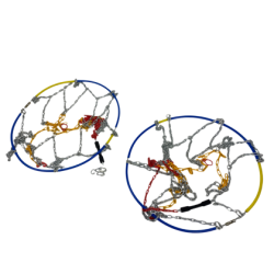Метални вериги за сняг 12mm. кръстосана плетка - размер 80 за 13", 14", 15" , 16'' - 2бр.