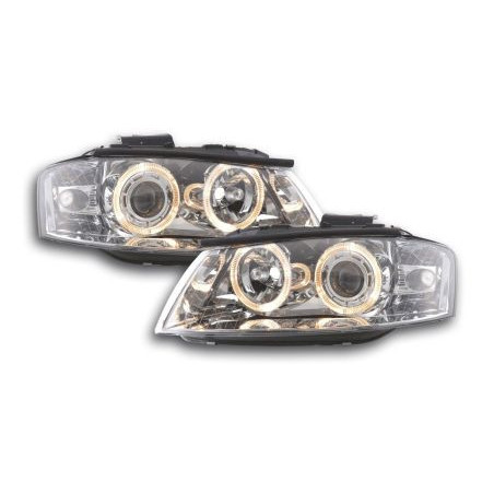 Кристални фарове  Angel Eyes AUDI A3 (2003-2008) - хром