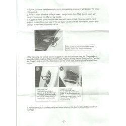 Степенка - стъпало за врата на кола, джип, бус - за автобокс или багажник - син цвят