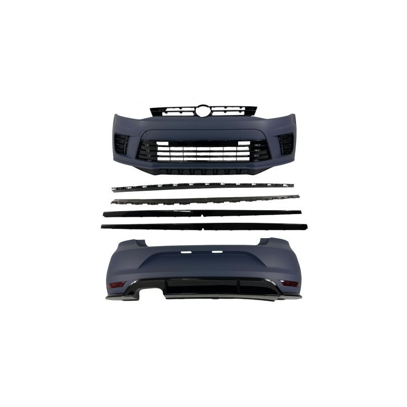 Боди кит пакет за VW POLO (2010-2018) - R дизайн грундиран