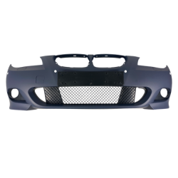 Предна броня за BMW E60 / E61 - M-Tech дизайн за коли без парктроник (2003-2010) и с парктроник 18mm (2007-2011) - грундирана