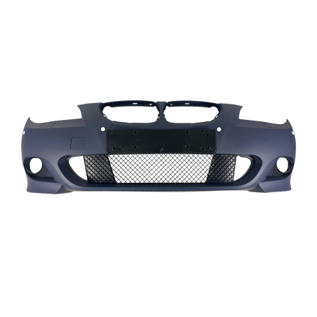 Предна броня за BMW E60 / E61 - M-Tech дизайн за коли без парктроник (2003-2010) и с парктроник 18mm (2007-2011) - грундирана