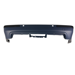 Задна броня за BMW E39 седан - M5 дизайн с единичен дифузер с отвори за парктроник грундирана