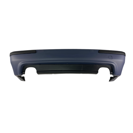 Задна броня за BMW E39 седан - M5 дизайн с двоен дифузер с отвори без парктроник грундирана