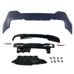 Задна броня за BMW F10 - M-Tech дизайн с и без отвори за парктроник грундирана