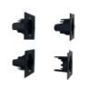 Държачи за парктроник за броня BMW E60 24мм - 4бр. к-т - Квадратни